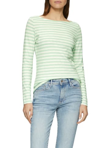 s.Oliver Longsleeve groen/crème