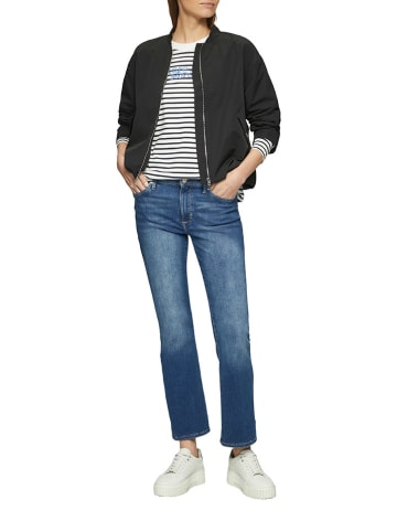s.Oliver Longsleeve in Weiß/ Dunkelblau