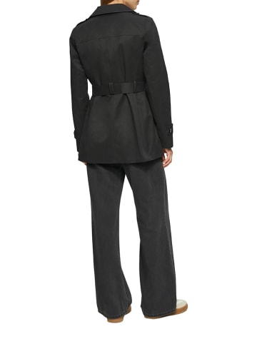 s.Oliver Trenchcoat zwart