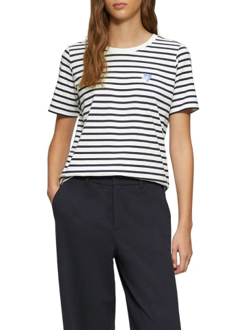 s.Oliver Shirt in Weiß/ Schwarz