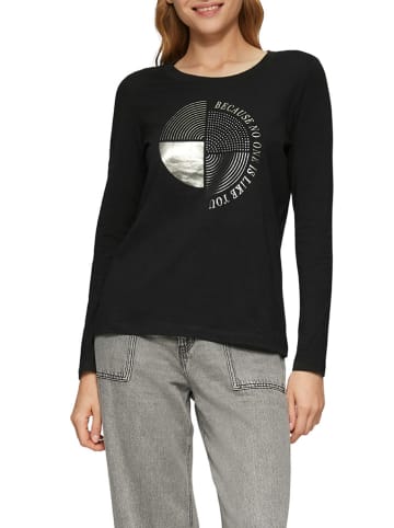 comma Longsleeve in Schwarz