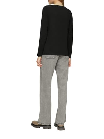 comma Longsleeve in Schwarz