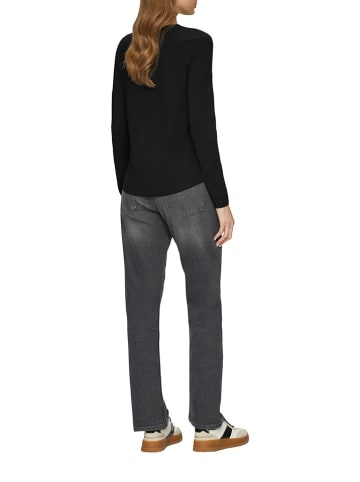 comma Longsleeve in Schwarz