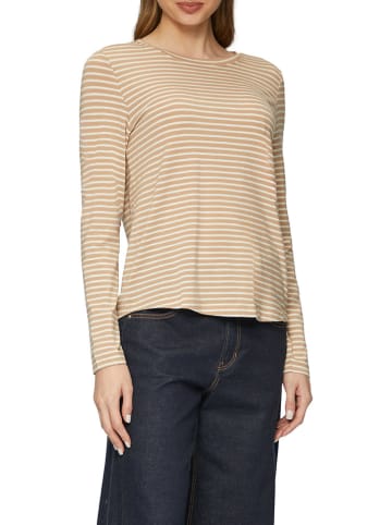comma Longsleeve in Creme/ Beige