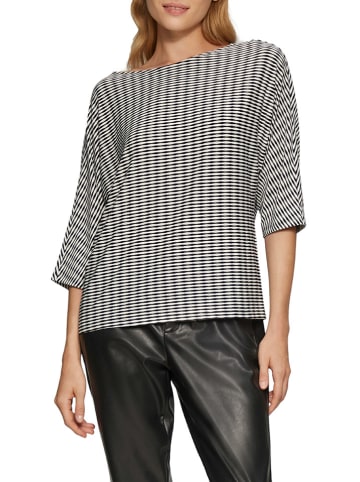 comma Blouse zwart/wit