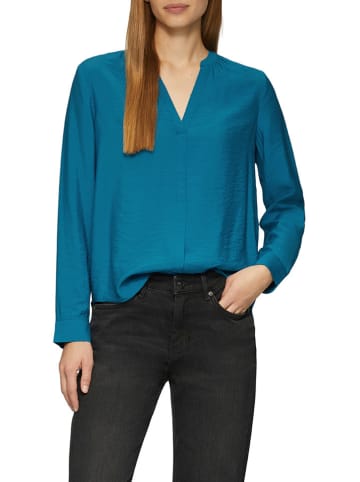 comma Bluse in Blau