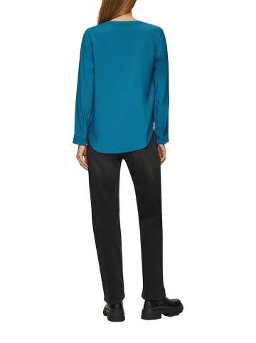 comma Bluse in Blau