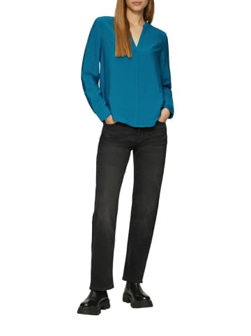 comma Bluse in Blau