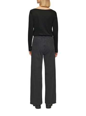 comma Bluse in Schwarz