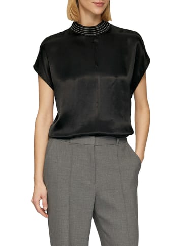 comma Bluse in Schwarz
