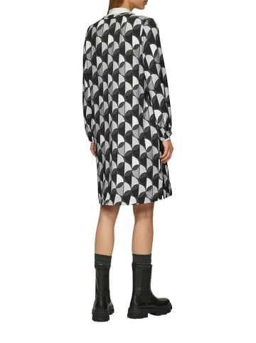 comma Kleid in Grau/ Schwarz