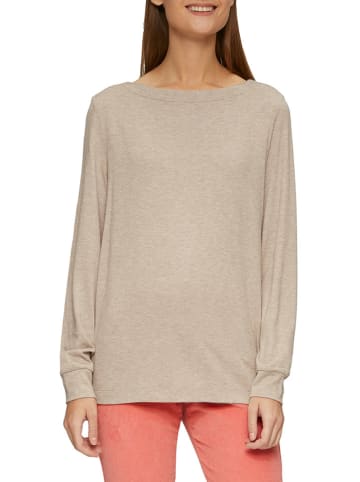 comma Longsleeve in Beige