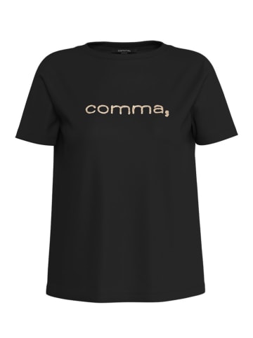 comma Koszulka w kolorze czarnym