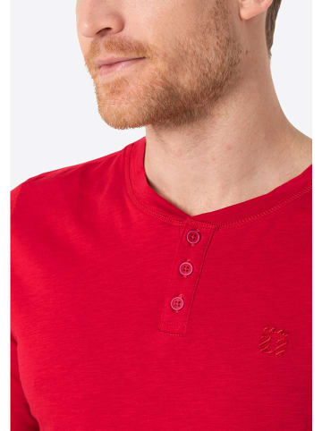 Timezone Longsleeve ''Henley'' in Rot