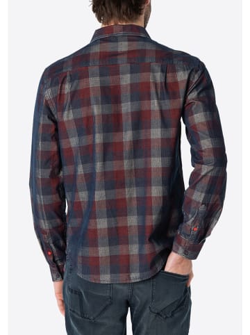 Timezone Koszula w kolorze granatowo-czerwonym