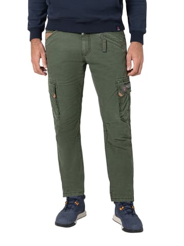 Timezone Bojówki "Roger" - Regular fit - w kolorze zielonym