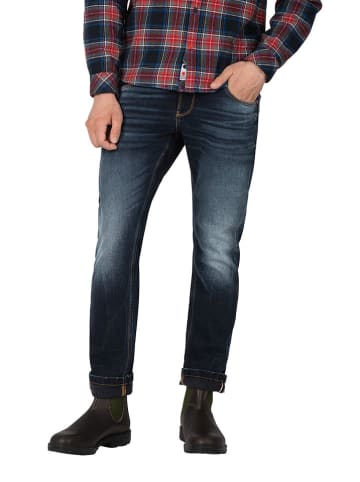 Timezone Spijkerbroek "Scott" - slim fit - donkerblauw