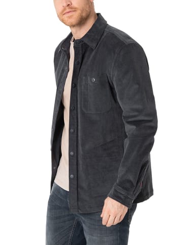 Timezone Hemdjacke in Dunkelgrau