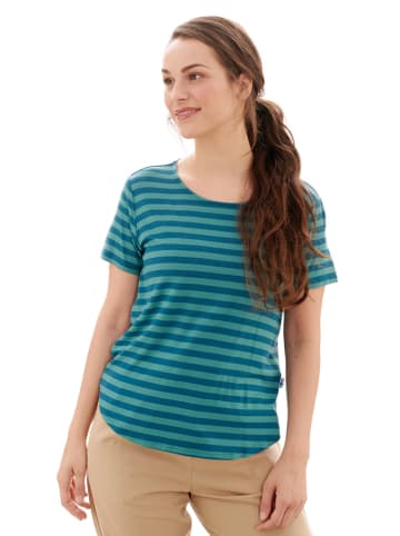 finside Shirt "Mekkoli" in Blau/ Türkis
