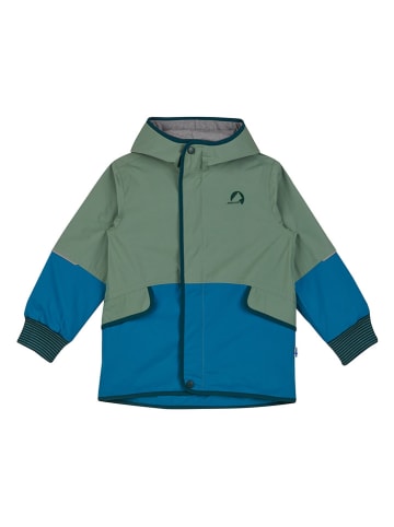 finkid Regenjacke "Moska" in Blau/ Grün