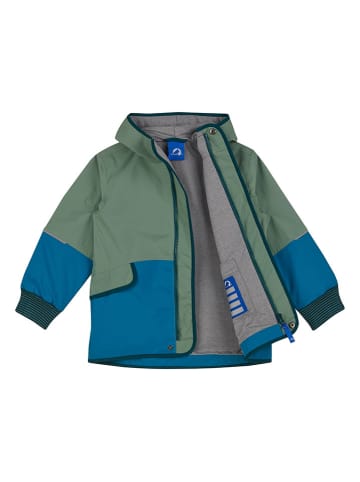 finkid Regenjacke "Moska" in Blau/ Grün