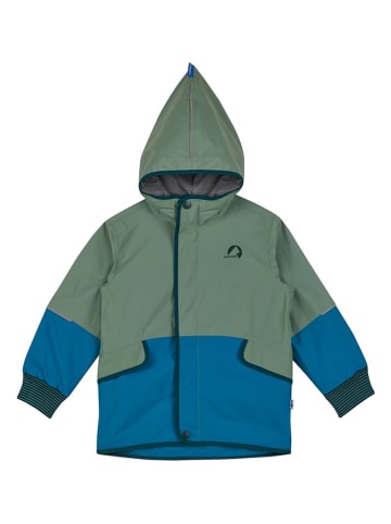 finkid Regenjacke "Moska" in Blau/ Grün