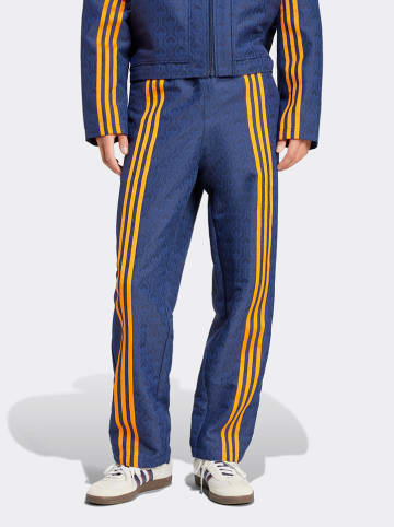 adidas Trainingshose in Dunkelblau/ Orange