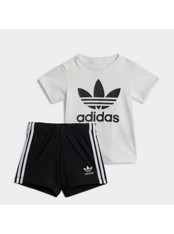 adidas Strój sportowy w kolorze biało-czarnym