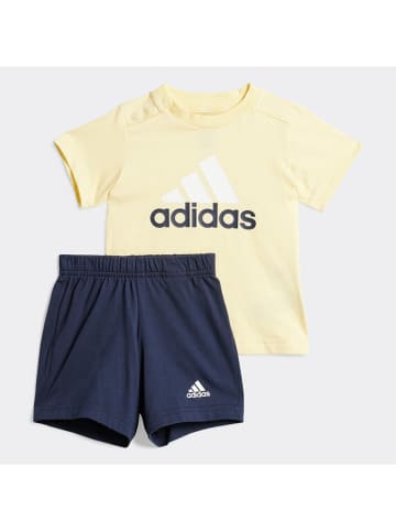 adidas Strój sportowy w kolorze żółto-granatowym
