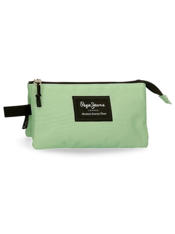 Pepe Jeans Etui "Aris Colorful" groen - (B)22 x (H)12 x (D)5 cm