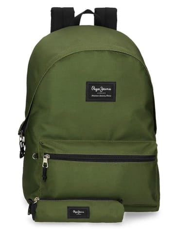Pepe Jeans Plecak "Aris" w kolorze khaki - 31 x 44 x 17 cm