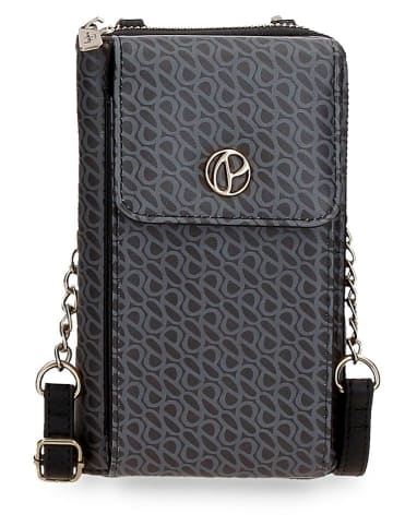 Pepe Jeans Handytasche "Megan" in Anthrazit - (B)11 x (H)20 x (T)4 cm