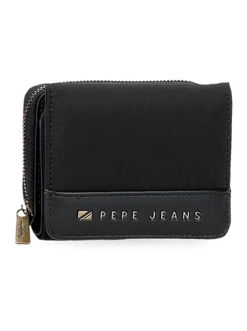 Pepe Jeans Portemonnee "Morgan" zwart - (B)10 x (H)8 x (D)3 cm
