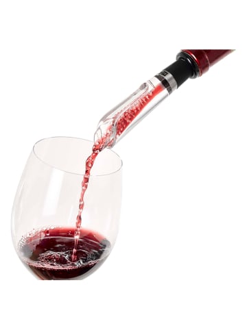 AdHoc Weinausgießer ''Airovin'' in Schwarz - (H)16 x Ø 3 cm