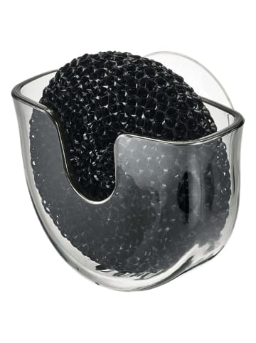 Idesign 3-delige set: sponshouders "Vella" grijs - (B)14 x (H)10,5 x (D)5 cm