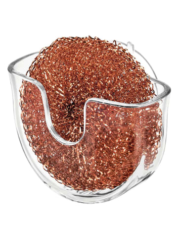 Idesign 3-delige set: sponshouders "Vella" grijs - (B)14 x (H)10,5 x (D)5 cm