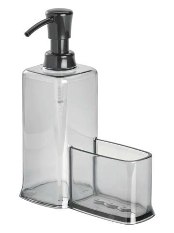 Idesign Dozownik mydła "Caddy" w kolorze czarnym - 16,5 x 21 x 8 cm