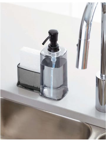 Idesign Afwasmiddeldispenser "Caddy" zwart - (B)16,5 x (H)21 x (D)8 cm