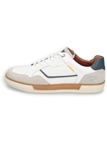 Camel Active Leren sneakers "Bayland" wit/donkerblauw