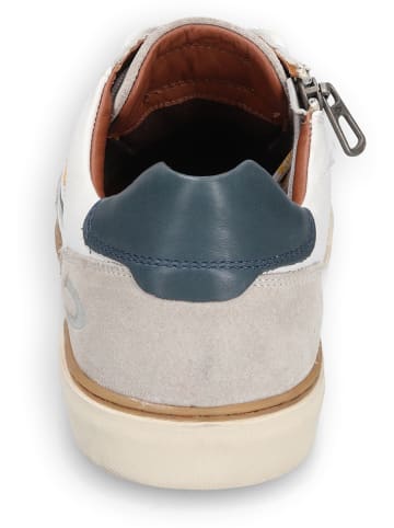 Camel Active Leren sneakers "Bayland" wit/donkerblauw