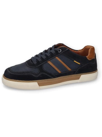 Camel Active Leren sneakers "Bayland" donkerblauw/lichtbruin