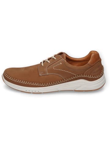 Camel Active Leder-Sneakers "Fog" in Hellbraun