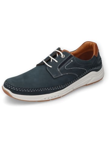 Camel Active Leder-Sneakers "Fog" in Dunkelblau