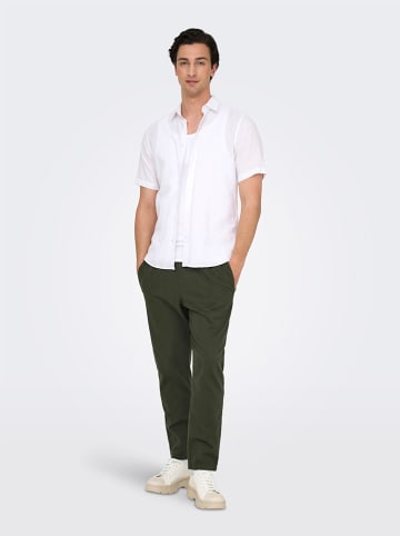 ONLY & SONS Spodnie w kolorze ciemnozielonym