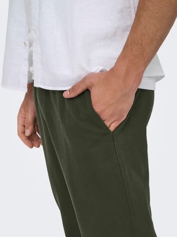 ONLY & SONS Broek donkergroen