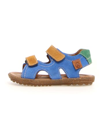Naturino Leder-Sandalen "Sky" in Hellblau/ Orange