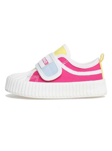 Naturino Sneakersy "Kily" w kolorze różowo-żółtym