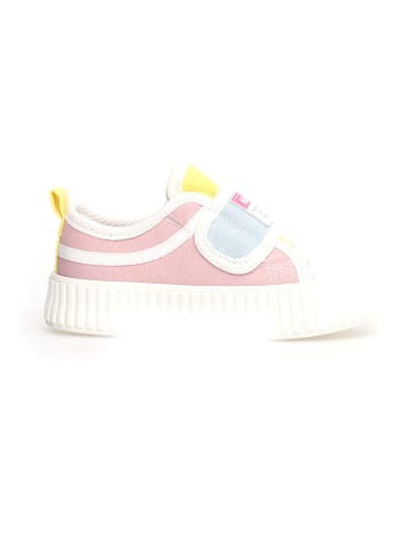 Naturino Sneakersy "Kily" w kolorze różowo-żółtym