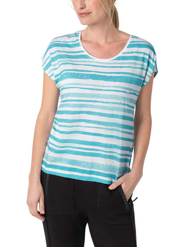 Timezone Shirt wit/turquoise