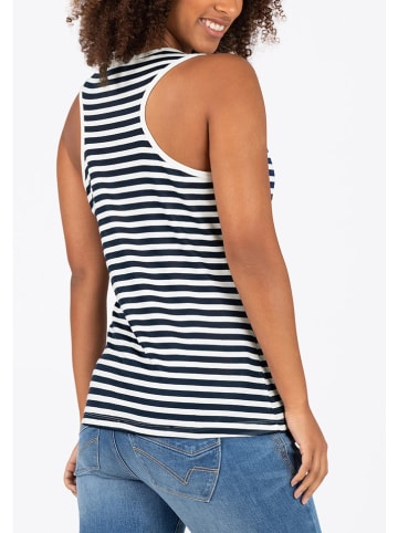 Timezone Top donkerblauw/wit